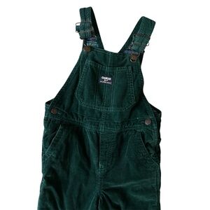 Unisex OshKosh B'gosh Green Corduroy Overalls, 5T